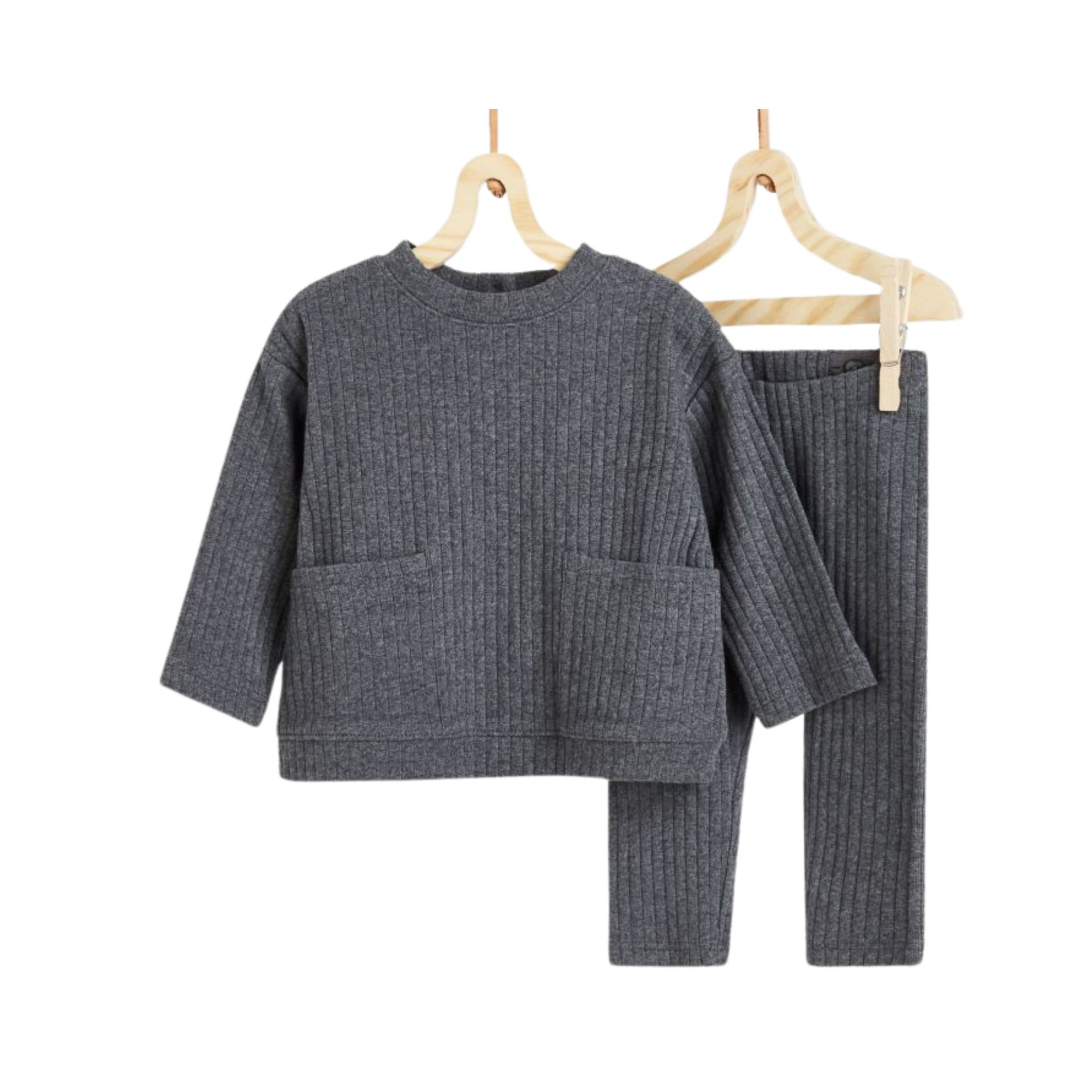 Cozy Jersey Set with Pockets - 4-6M