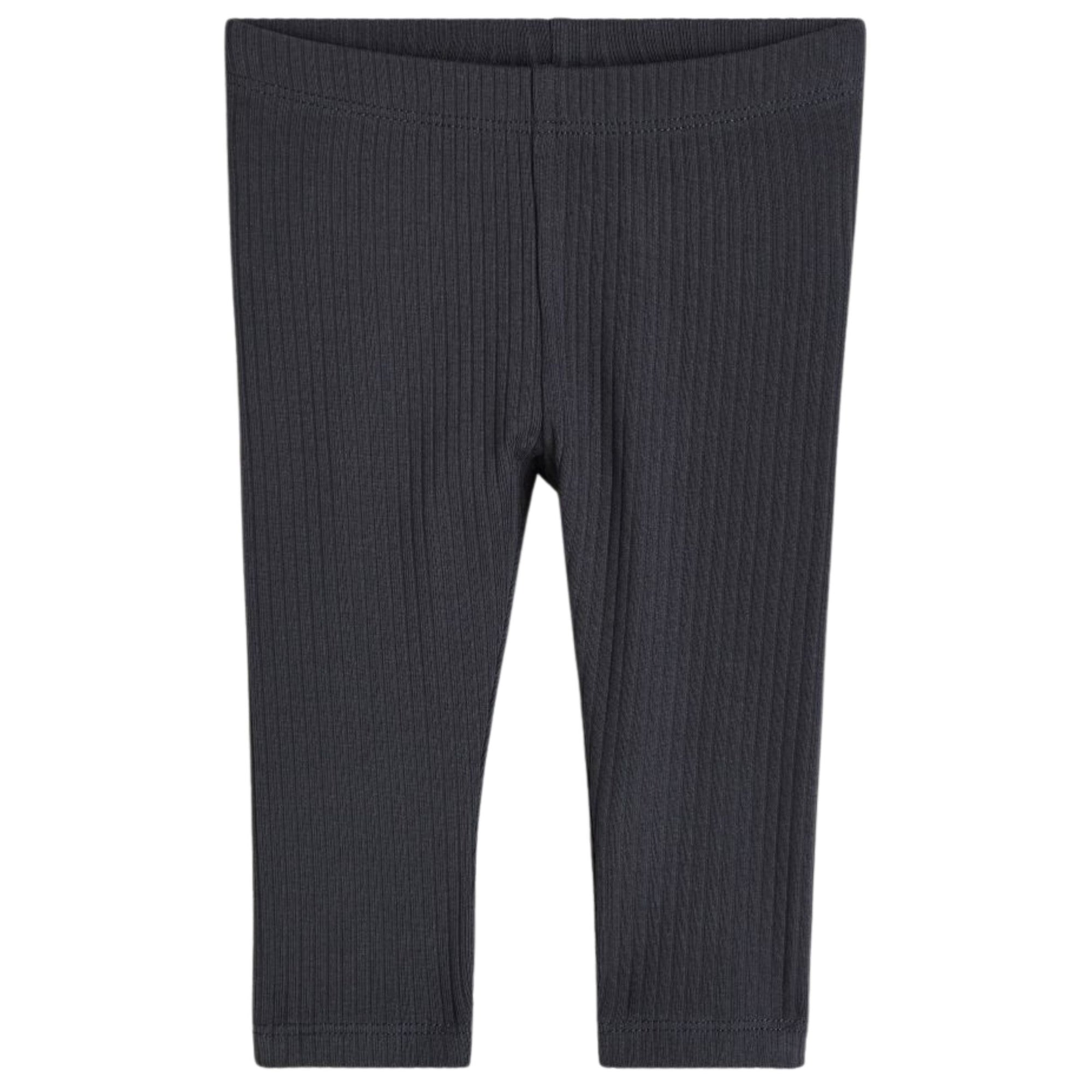 Ribbed Baby Leggings - Dark Grey