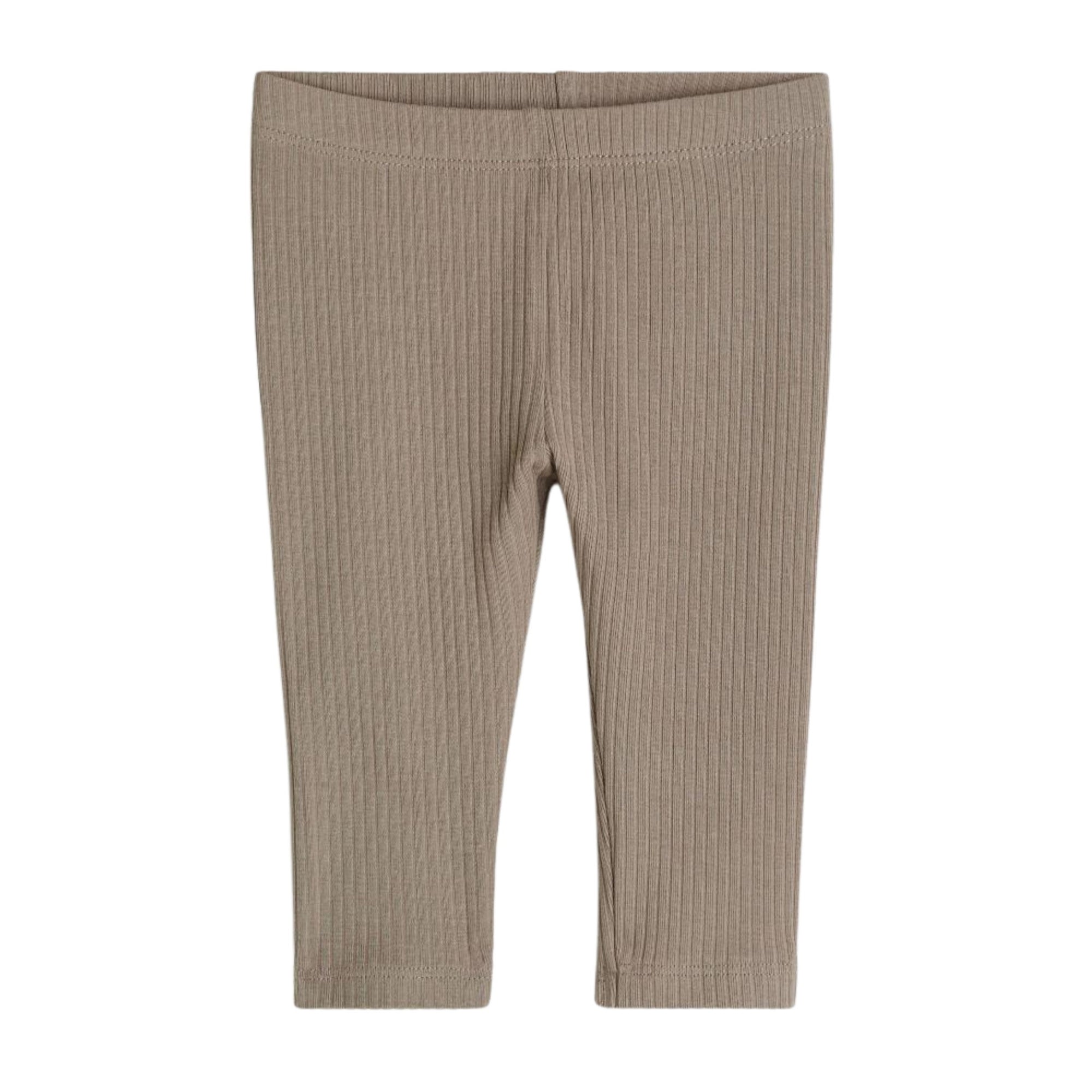 Ribbed Baby Leggings - Taupe