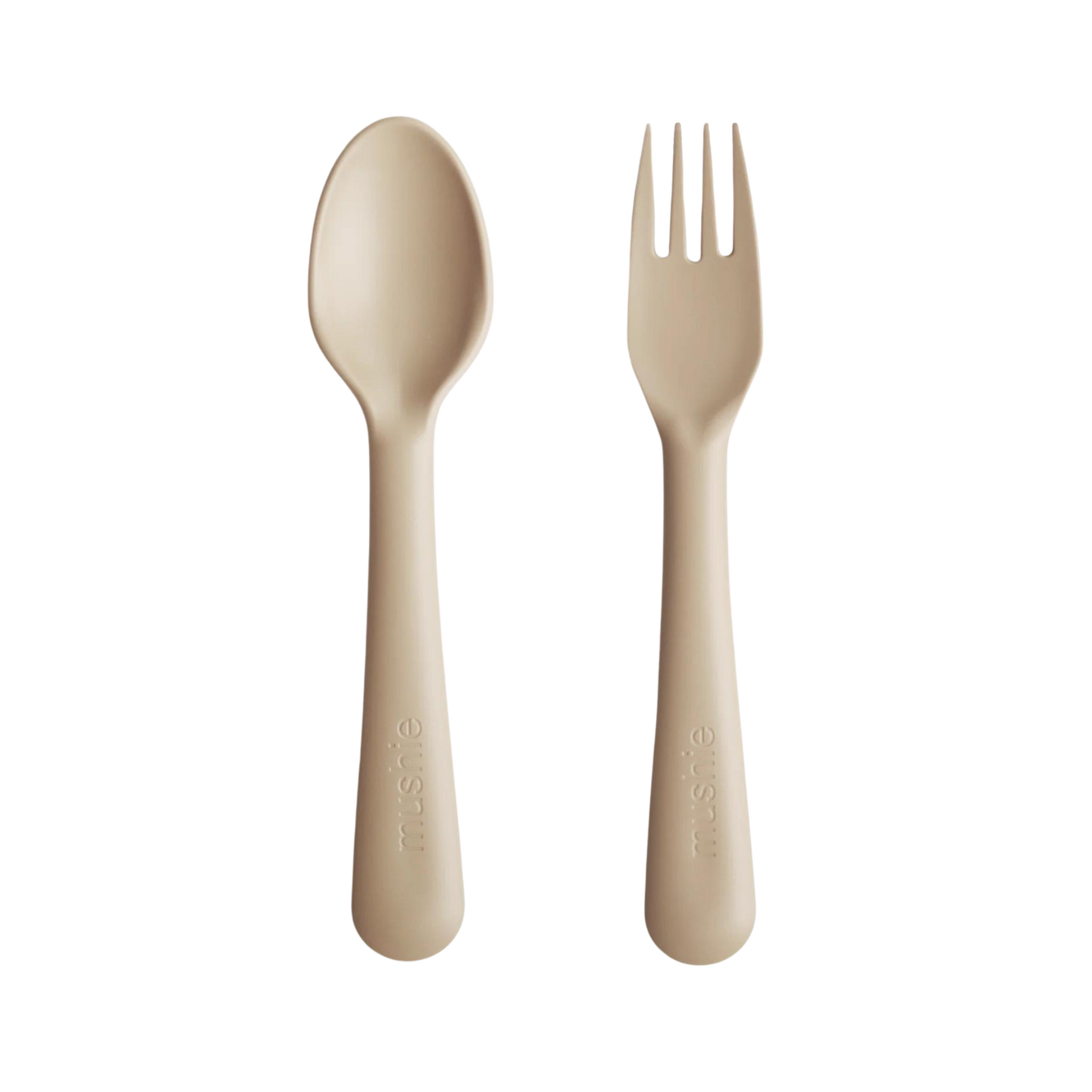 Mushie Dinnerware Fork and Spoon Set