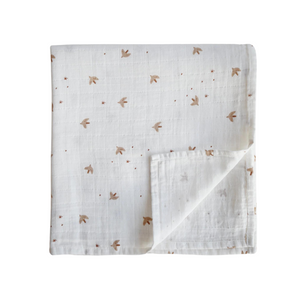 Mushie Organic Cotton Muslin Swaddle Blanket