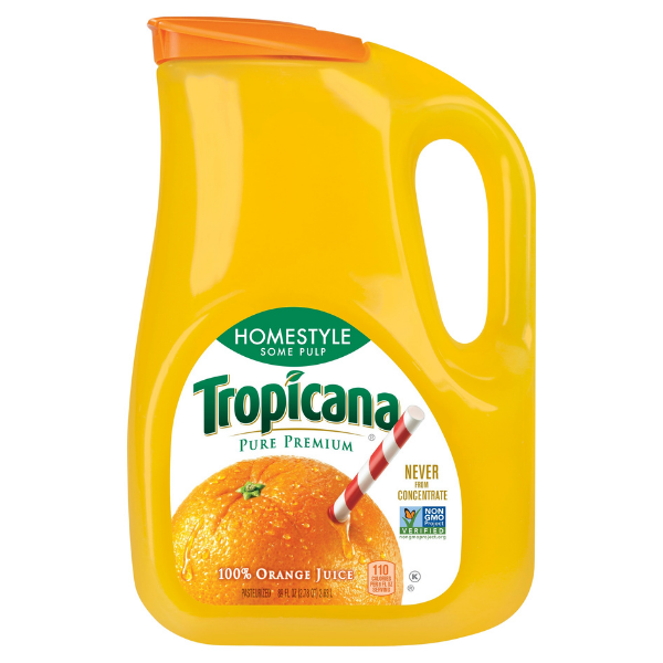 Tropicana Orange Juice some pulp - 89floz