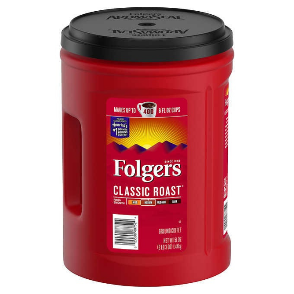 Folgers Classic Roast Ground Coffee 33.7oz