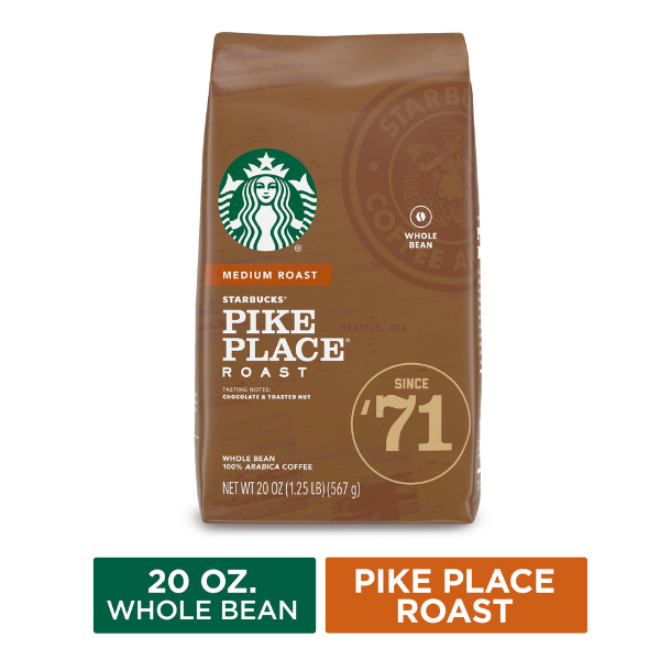 Starbucks Medium Roast Whole Bean Arabica Coffee 20oz