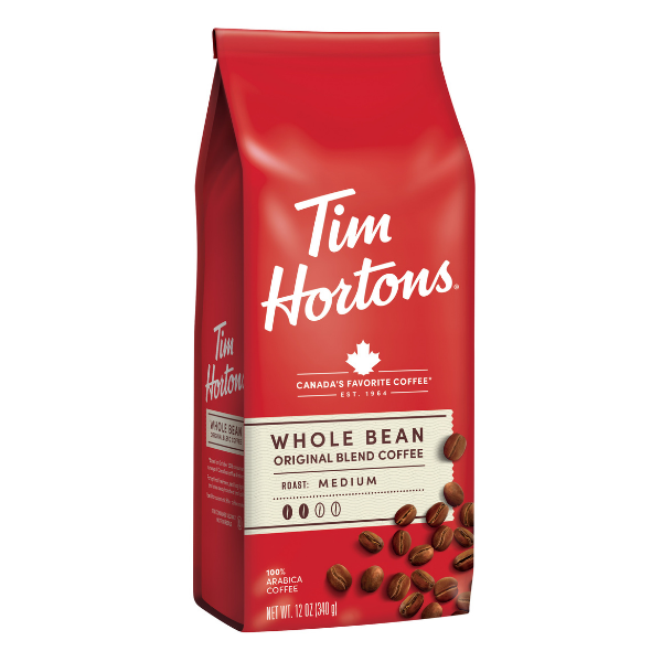 Tim Hortons Whole Bean Original Blend Coffee 2lb