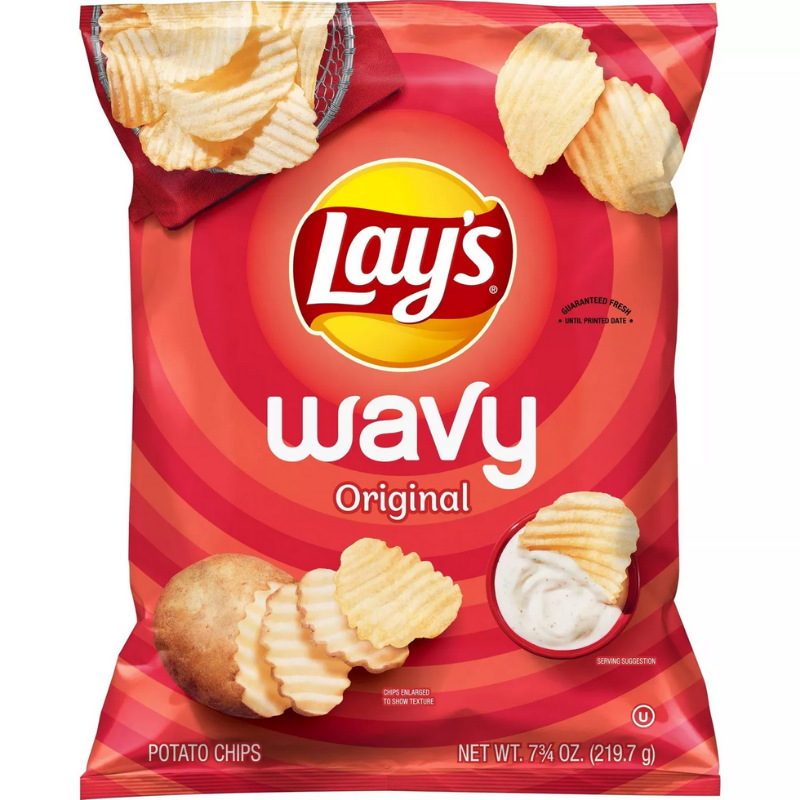 Lay's Wavy Original Potato Chips - 7.75 oz