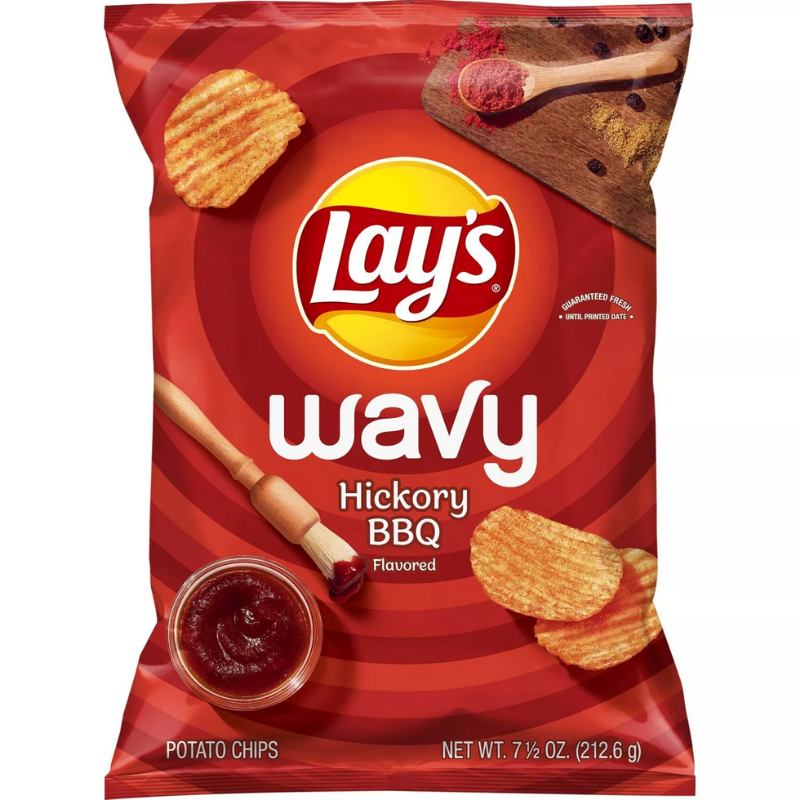 Lays Wavy Hickory BBQ 7.5 oz