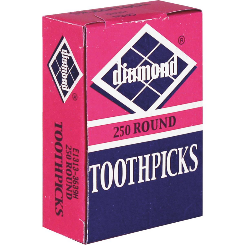 Diamond Round Toothpicks -250 ct