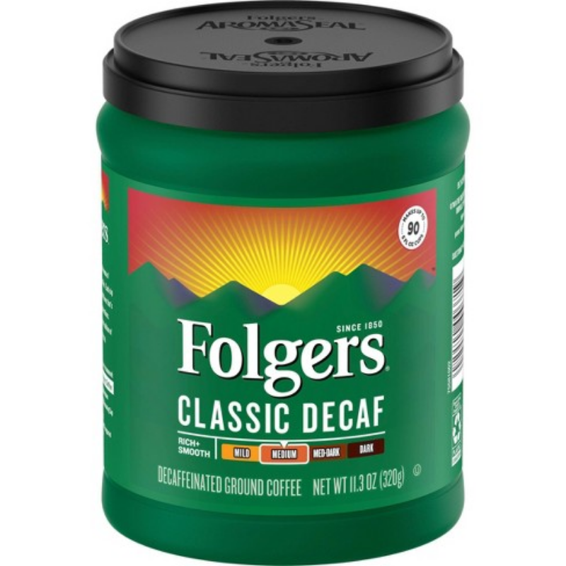 Folgers Classic Decaf Ground Coffee - 11.3 oz