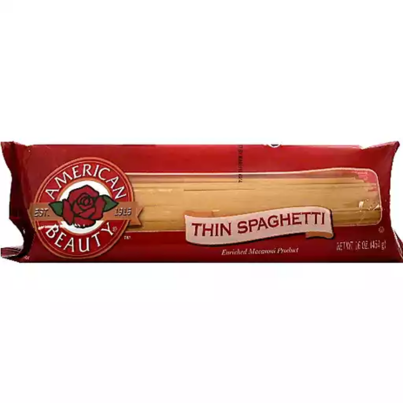 American Beauty Pasta Thin Spaghetti - 16oz