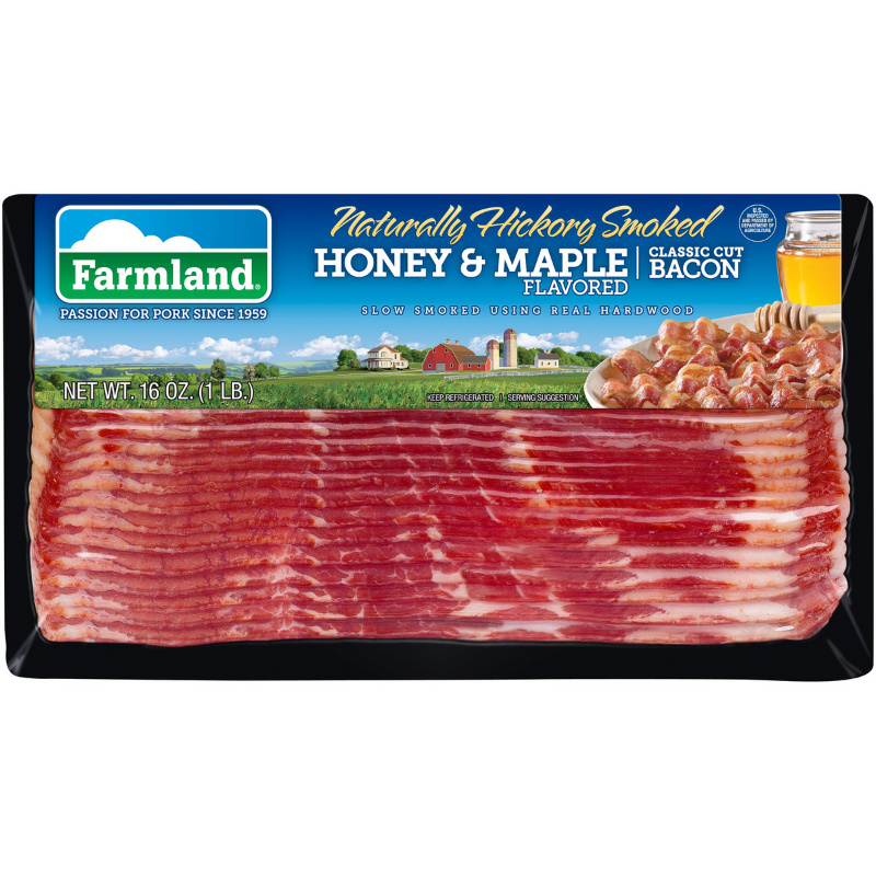 Farmland Honey & Maple Hickory Smoked Bacon - 16oz