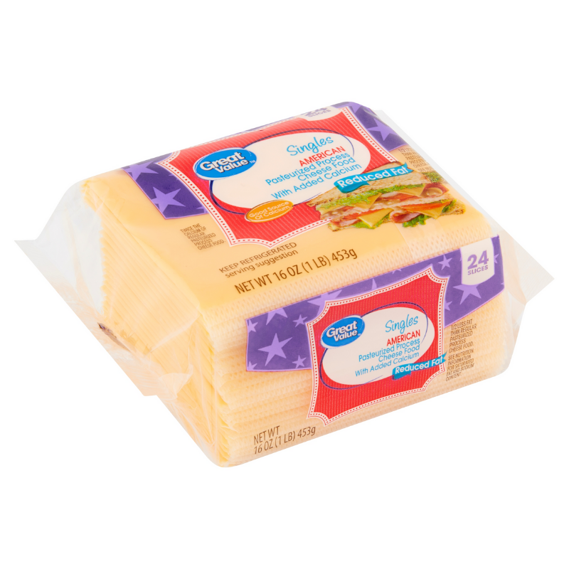 Great Value American Cheese Singles - 16ct