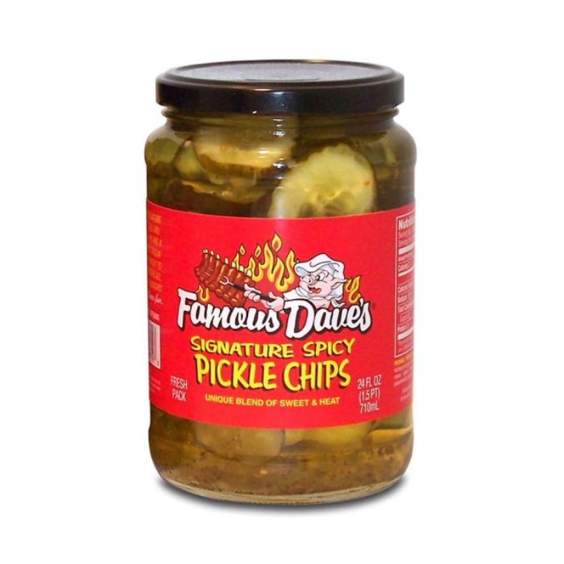 Famous Daves Spicy Pickle Chips - 24oz