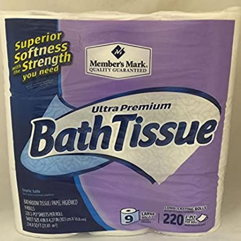 Members Mark Bath Tissue - 9 large rolls