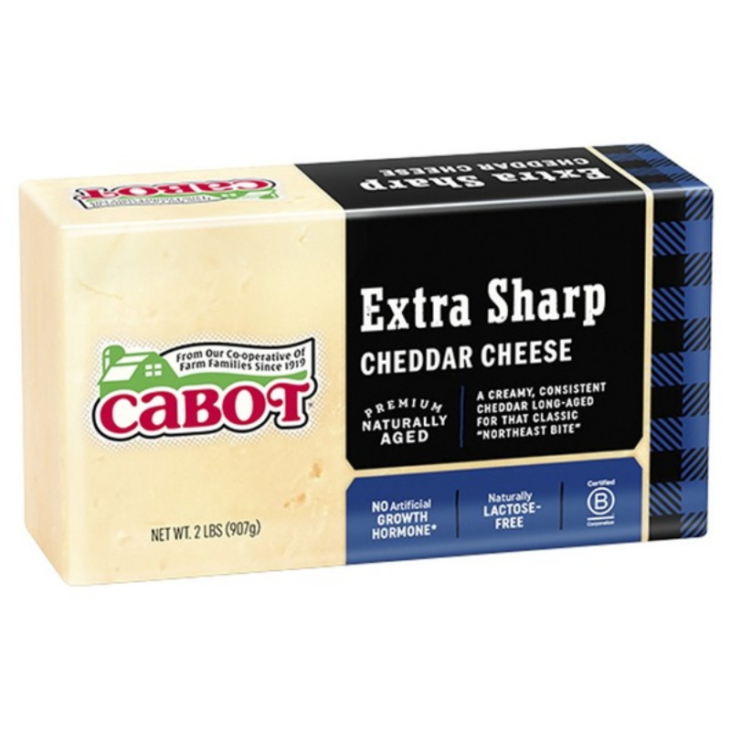 Cabot Extra Sharp Cheddar Cheese - 2 lbs