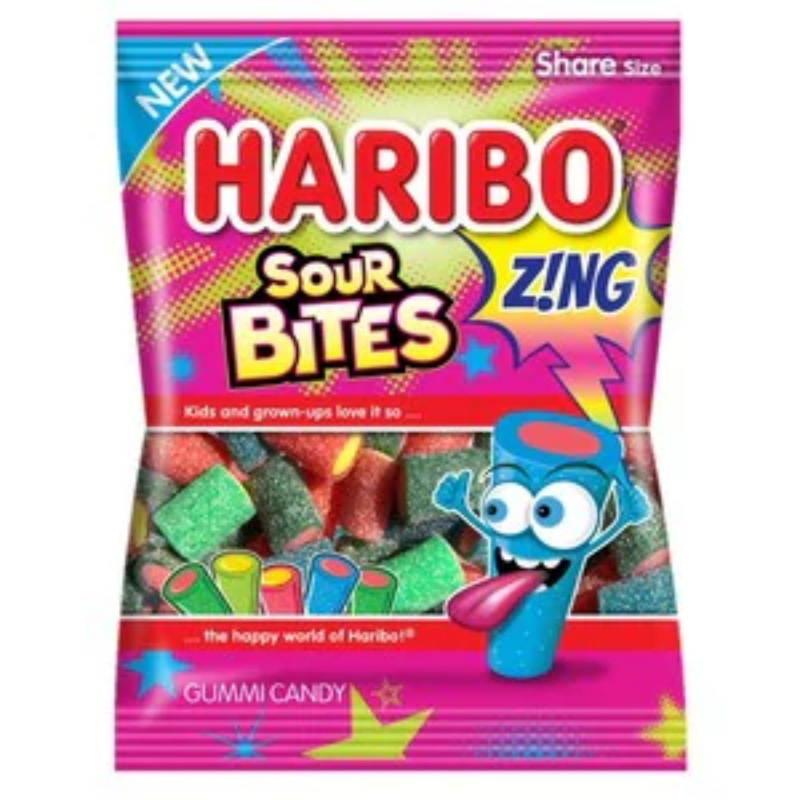 Haribo Zing sour Bites - 3.2oz