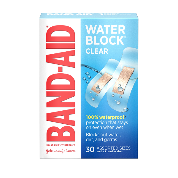 Band-Aid Water Block Clear 30 pack