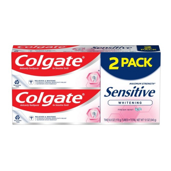 Colgate Sensitive Whitening Toothpaste - 2pk