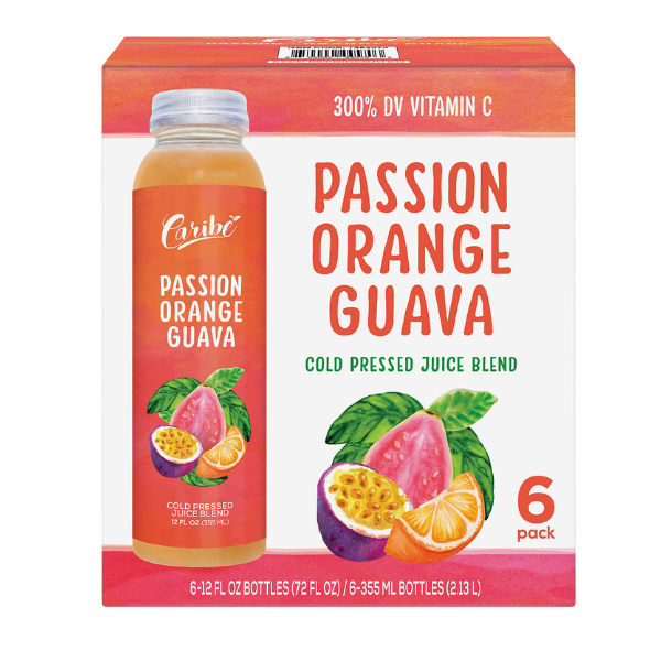 Caribe Passion Orange Guave Juice 6pk