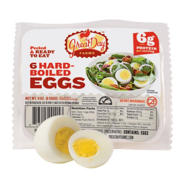 Great Day Farms Hard-boiled Eggs - 6ct