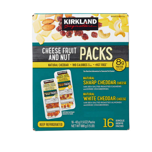 Kirkland Cheese Fruit And Nut Packs 16pk