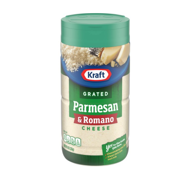 Kraft Parmesan & Romano Grated Cheese - 8oz