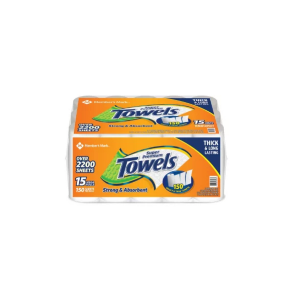 Paper Towels 15 rolls