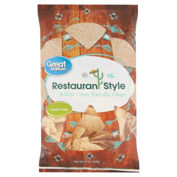 Great Value Restaurant Style Tortilla Chips 13 oz