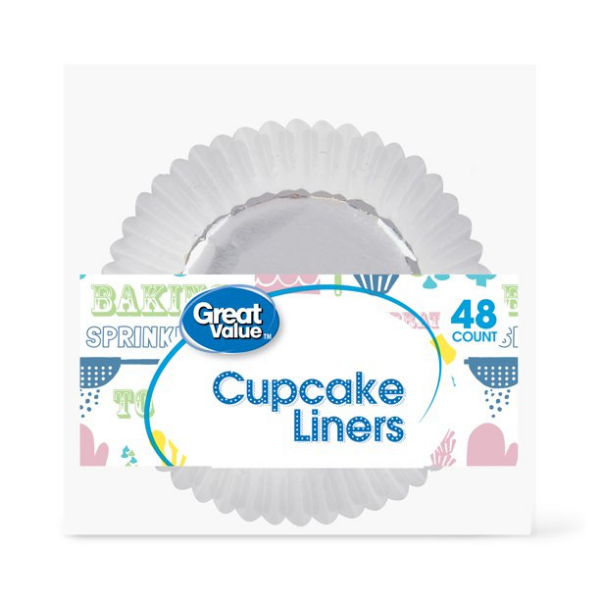 Great Value Cupcake Liners Silver