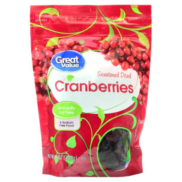 Great Value Dried Cranberries - 12oz