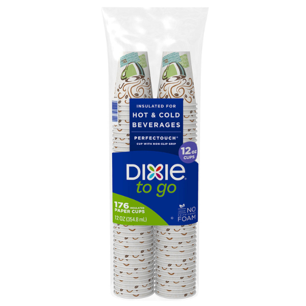 Dixie PerfecTouch Insulated 12 oz. Paper Cups 176 ct.