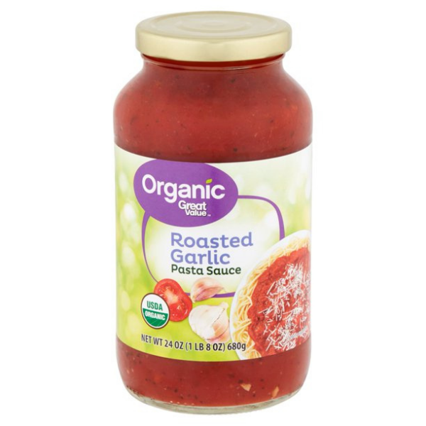 Great Value Organic Roasted Garlic Pasta Sauce - 24oz