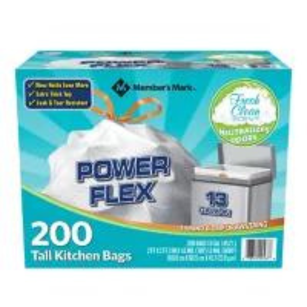 Member's Mark 13 gallon Trash Bags 200 ct.