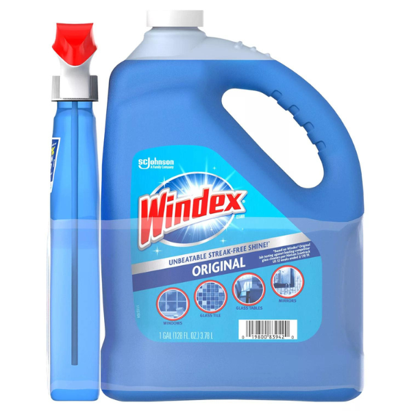 Windex 128 fl oz refill + trigger