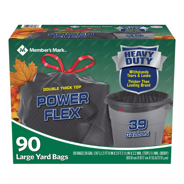 Members Mark 39 Gallon Trash Bags 90ct