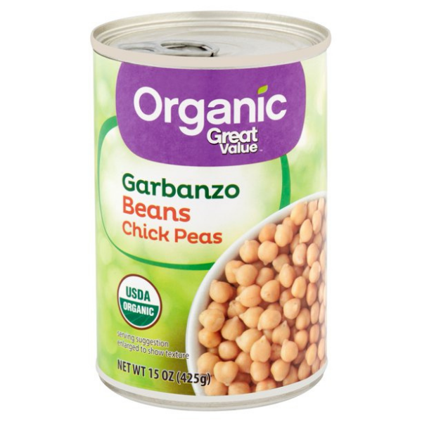 Great Value Organic Garbanzo Beans - 15oz