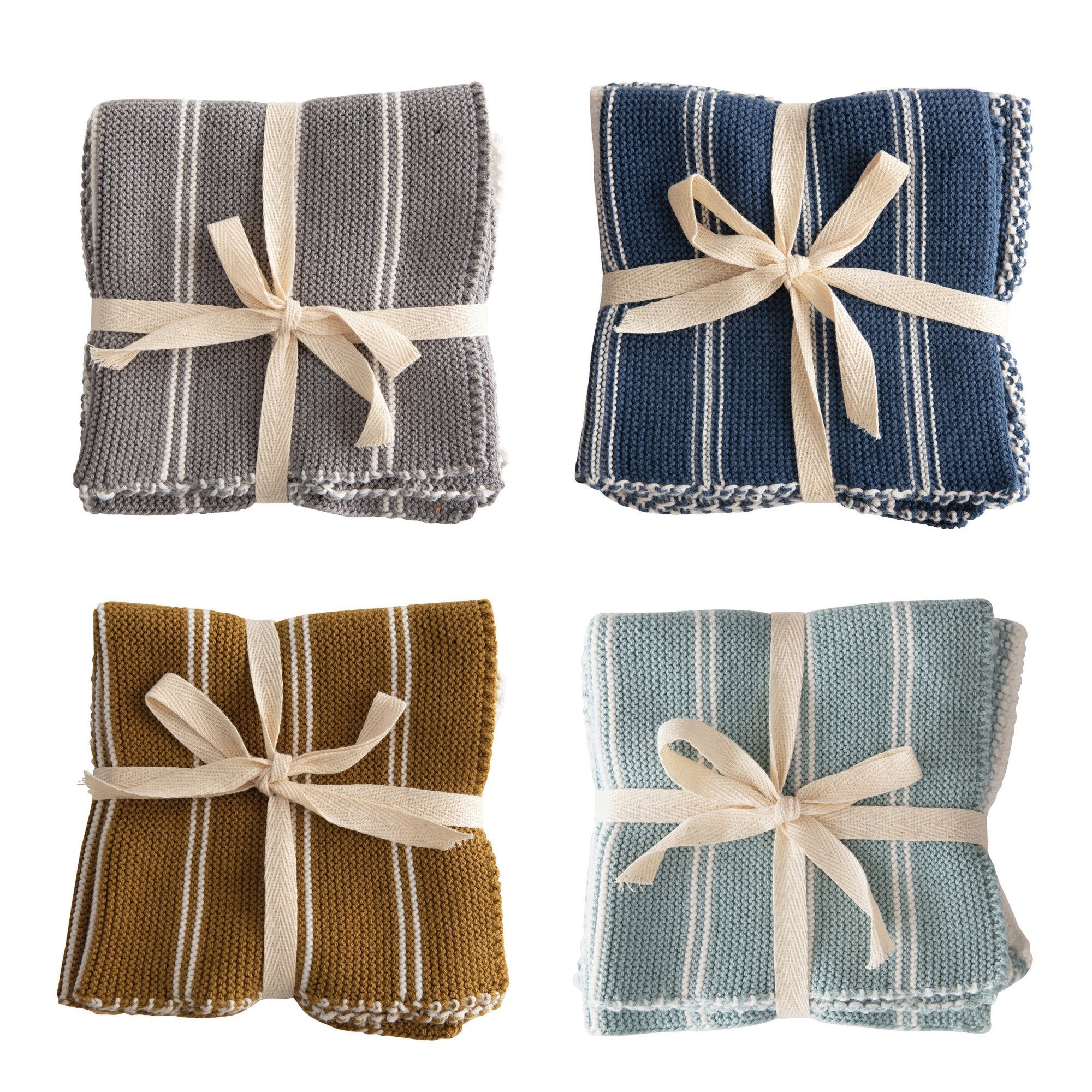 12" Square Cotton Dishcloth - Set of 2