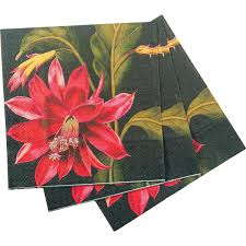 Rock Flower Paper 20ct Cocktail Napkins